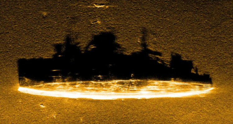 Imagen de dron del Barco Fantasma del Pacífico