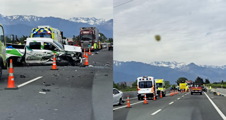 Bombero de San Felipe muere en accidente por colisión múltiple en Panquehue