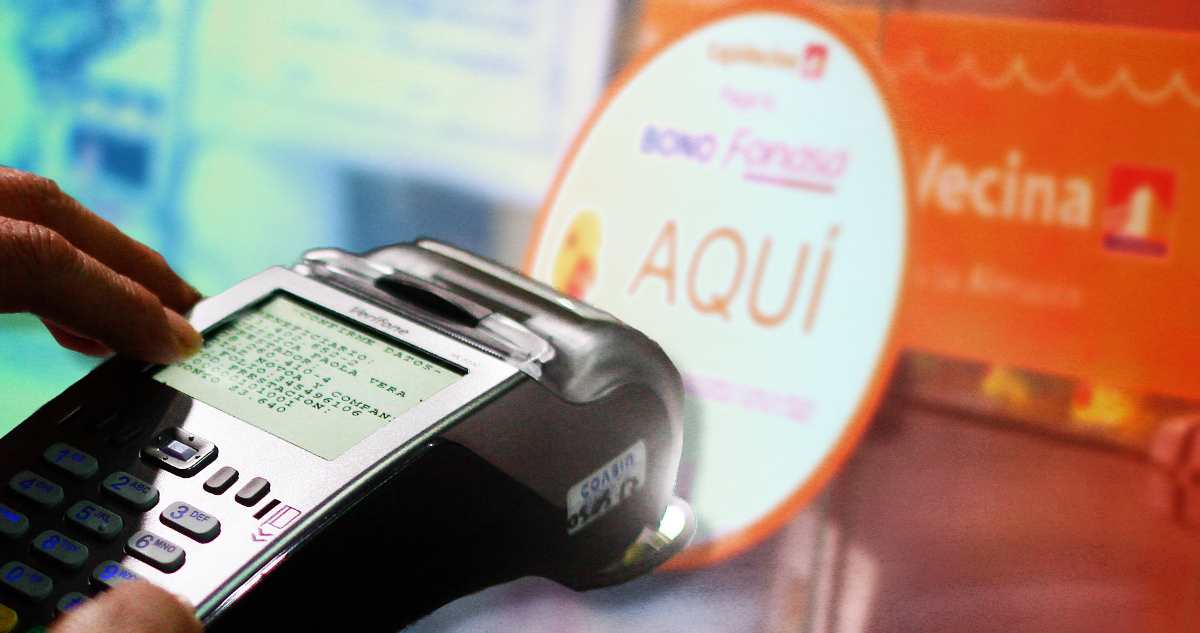 Máquina o dispositivo POS utilizado en sucursales CajaVecina como las que han sido víctimas del ardid criminal que ahora investigará el Ministerio Público.