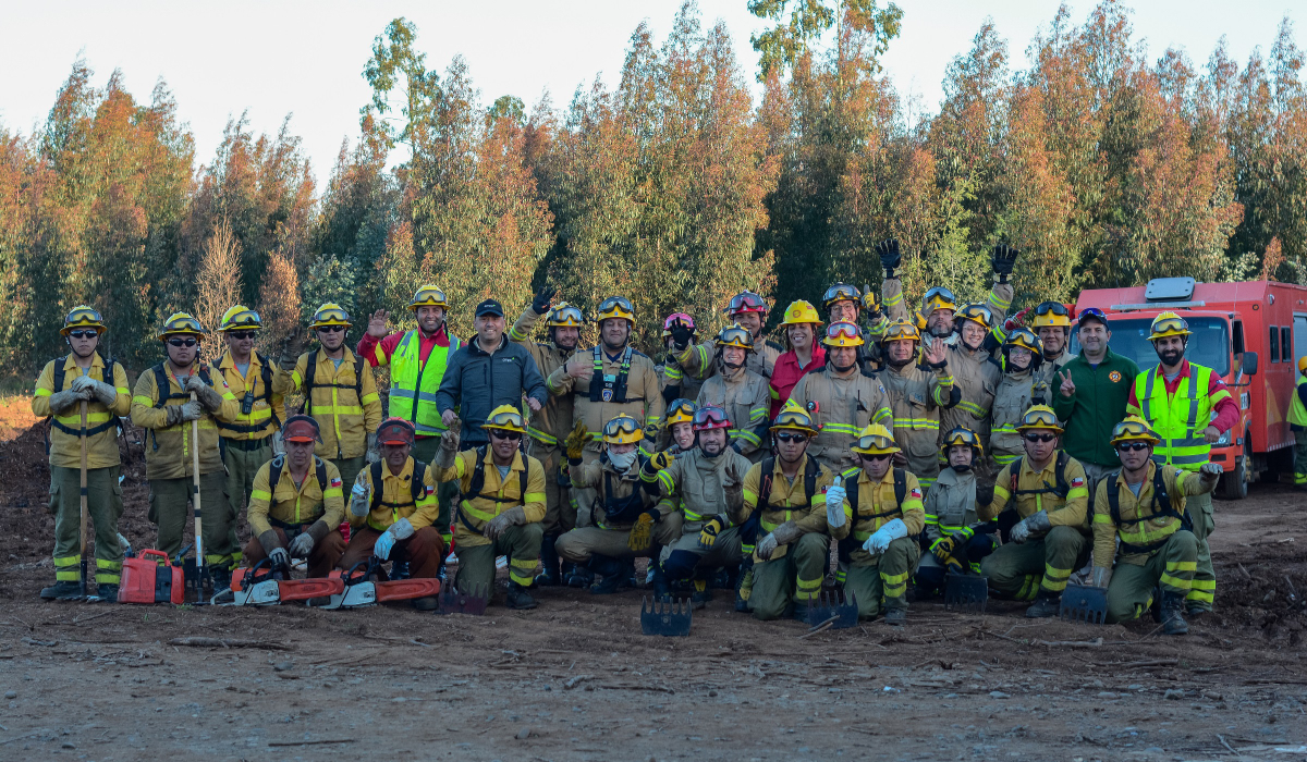 Capacitación de bomberos