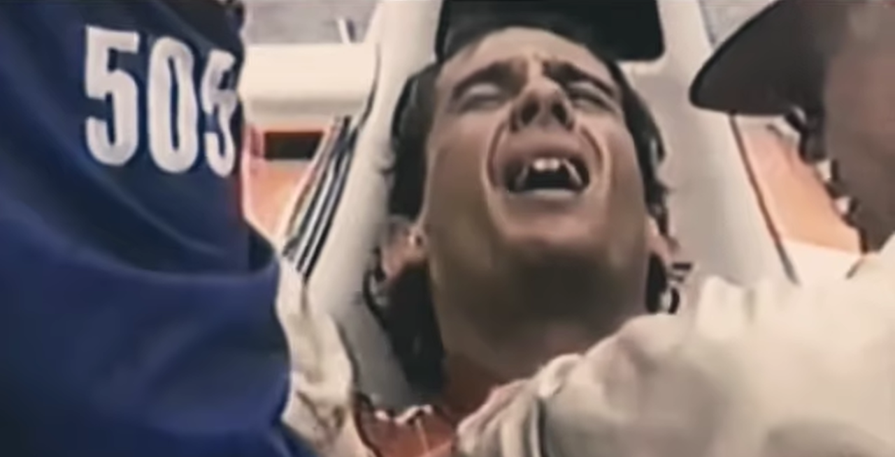 Ayrton Senna terminó con calambres en sus extremidades