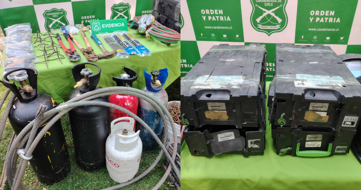 Carabineros revela que detenidos por robos a cajeros en la RM serían autores de incendio en Meiggs