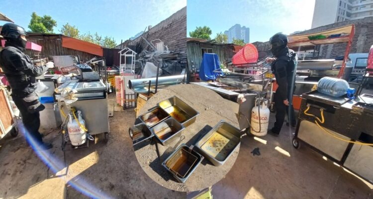 Hallan galpón con carros de comida ilegales en Estación Central: pagaban mil pesos por noche