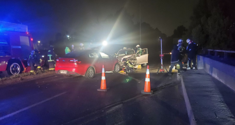 Hombre muere tras accidente vehicular en Concepción: otras dos personas resultaron lesionadas