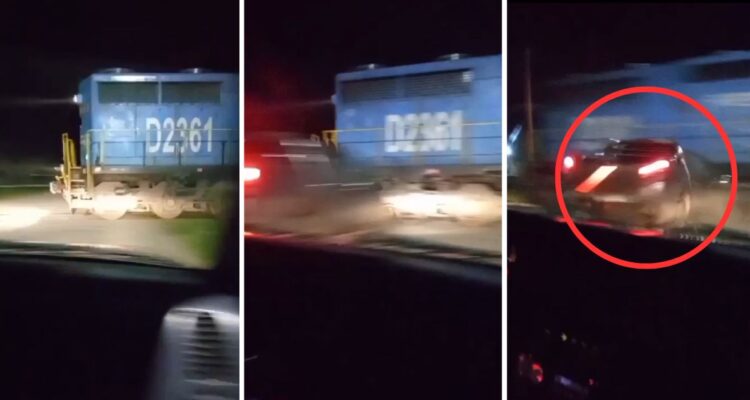 Un hombre en estado de ebriedad chocó contra un tren de carga en Paillaco, llevaba dos menores de edad a bordo.