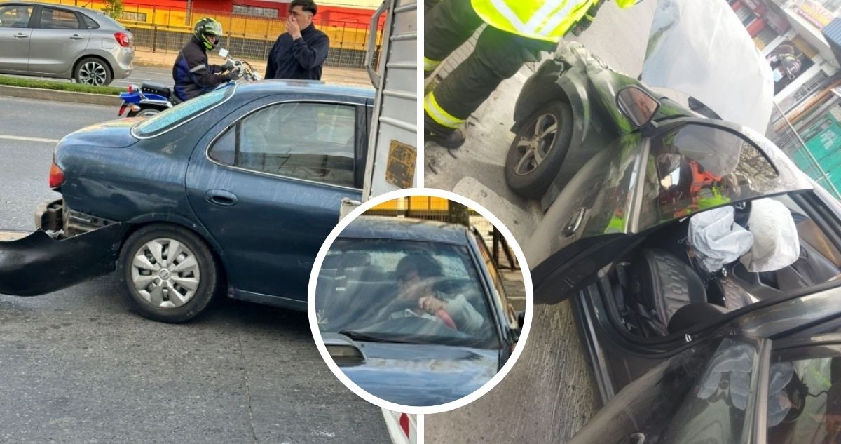 Denuncian que conductor agredido tras choque en Concepción, previamente había protagonizado otro accidente