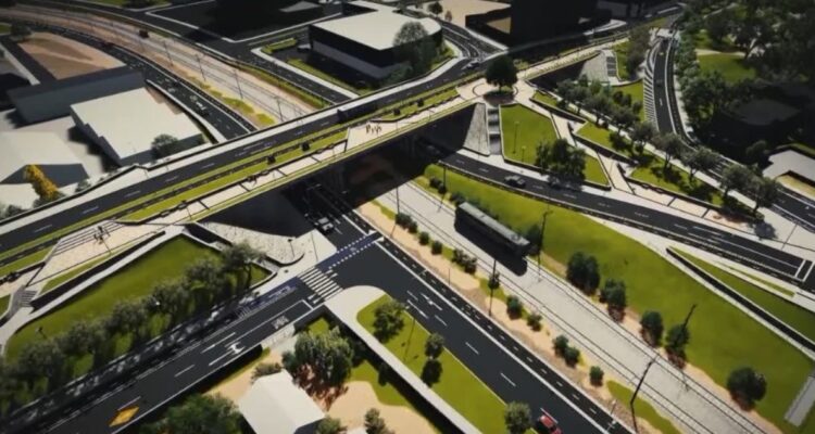 Construcción de puente Esmeralda en Concepción