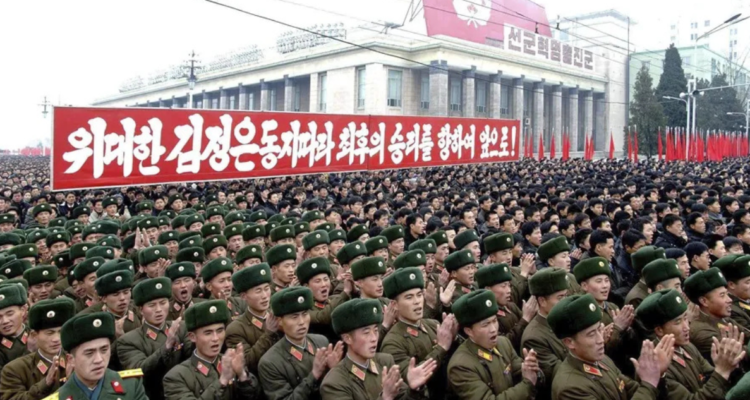 Imagen de archivo de soldados norcoreanos en Pionyang