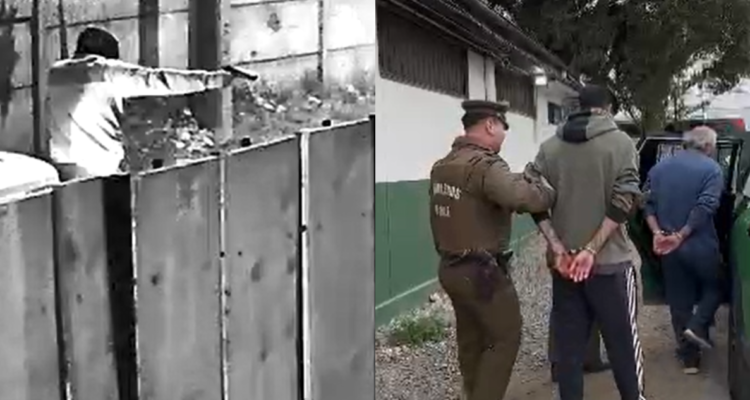 Carabineros detiene a tres sujetos por balacera contra dos viviendas y autos en Isla de Maipo