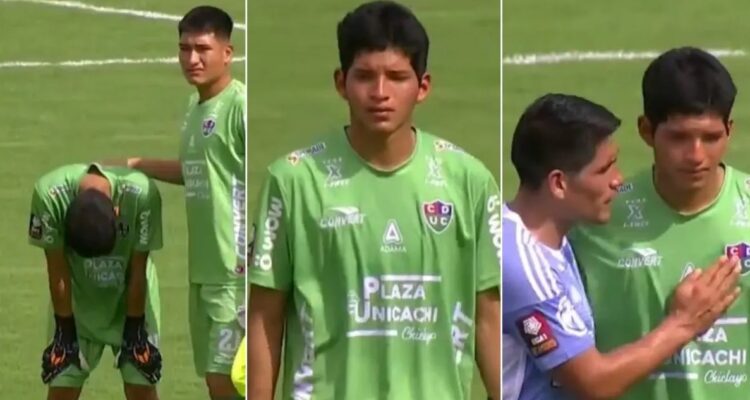 Arquero peruano Diego López lloró tras recibir 12 goles en su debut profesional.