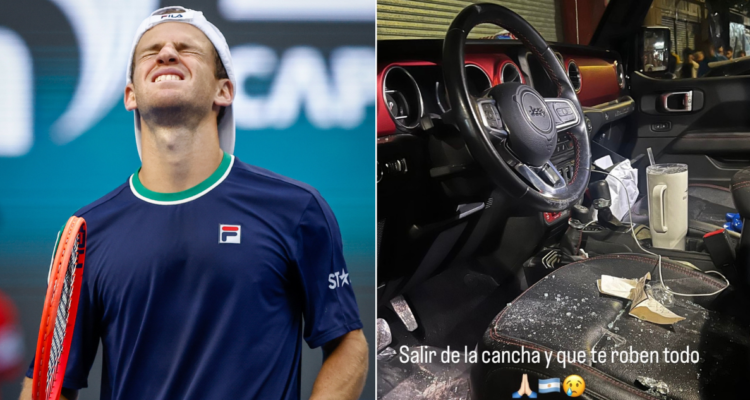 Diego Schwartzman denuncia críticas tras denunciar robo de su auto.