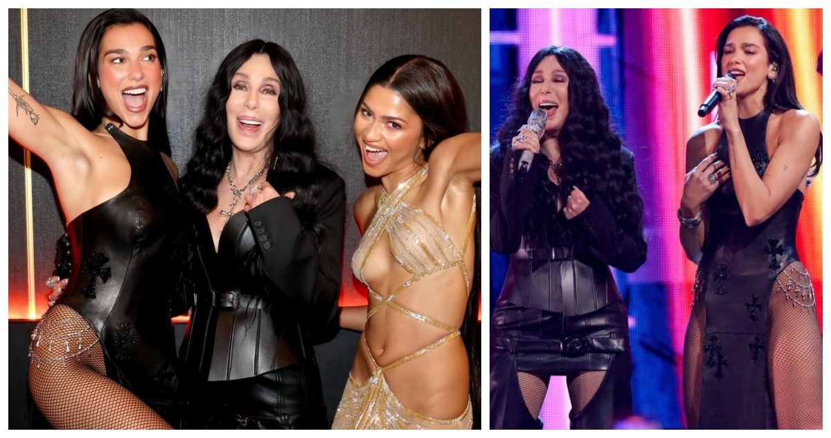 Dua Lupa y Zendaya homenajearon a Cher en su llegada al Salón de la Fama el Rock % Roll