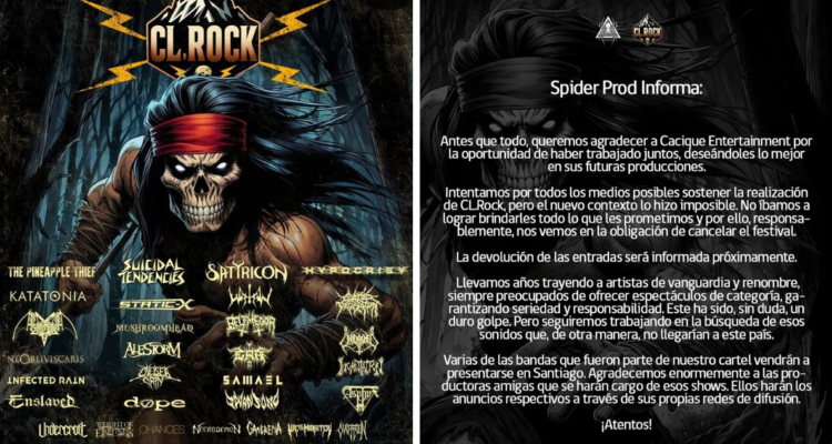 Productora a cargo de CL.Rock 2024 confirma cancelación del festival ...