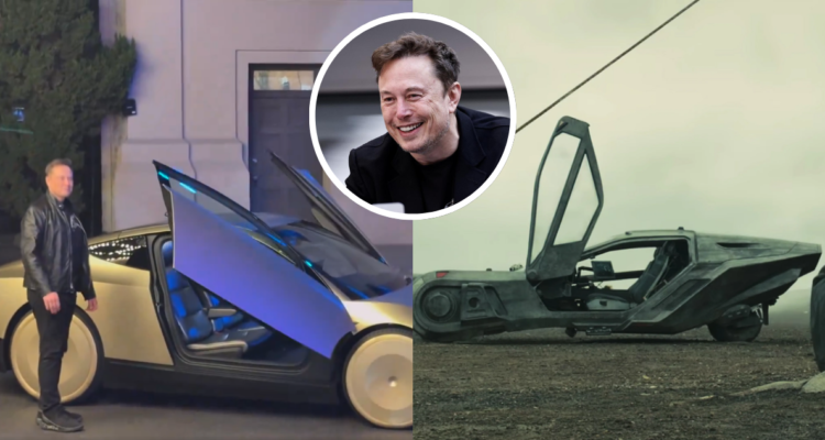 Cybercab de Elon Musk y auto de Blade Runner 2049
