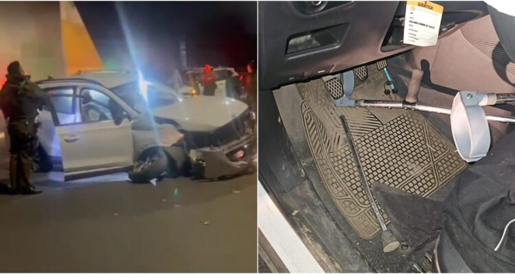 Cae banda tras persecución en Renca: líder conducía con una pierna menos y embragaba con su muleta