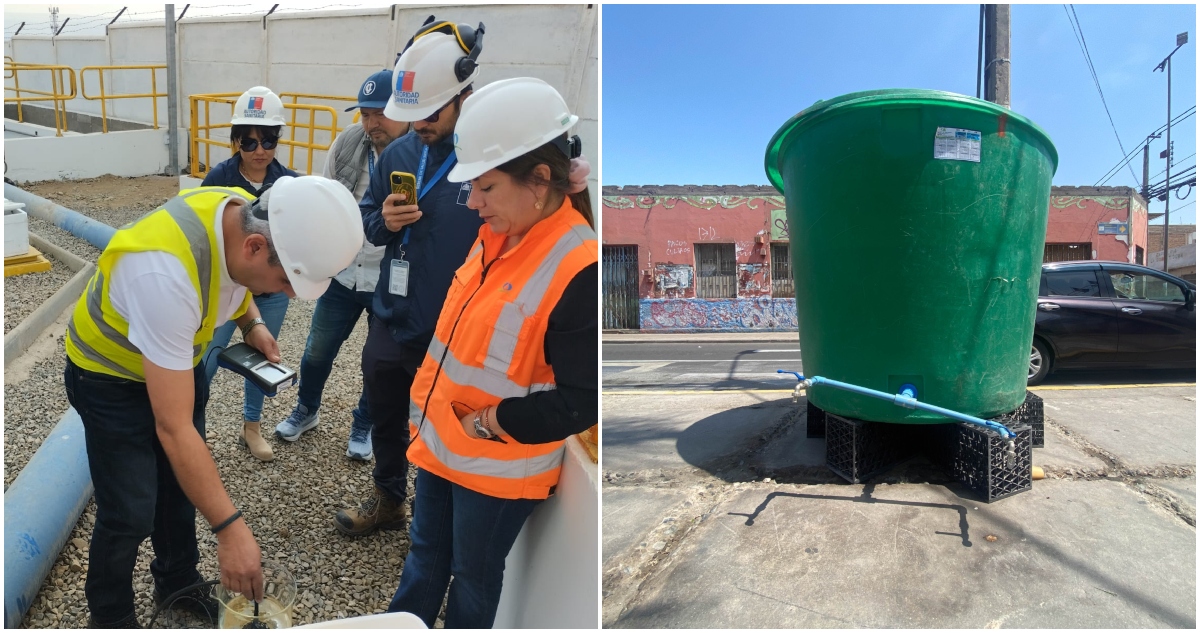 Emergencia por olor a hidrocarburo en agua en Arica