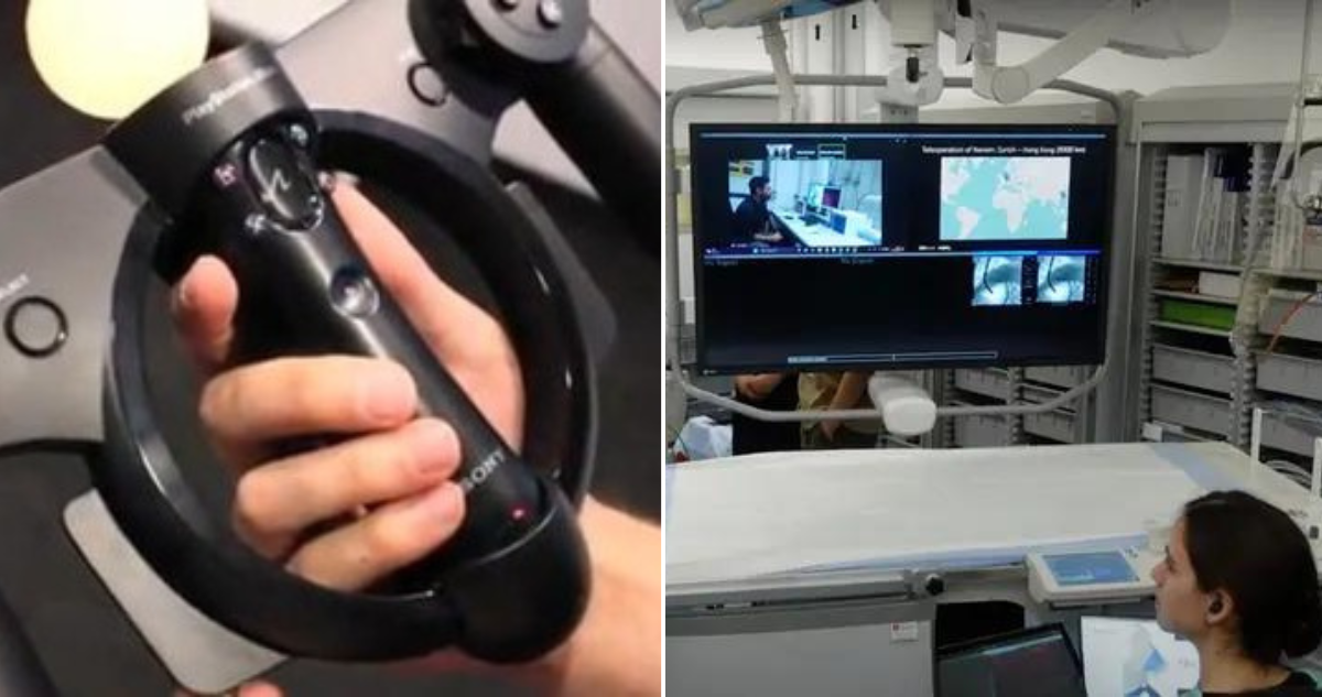 Endoscopía fue realizada con un control de PlayStation