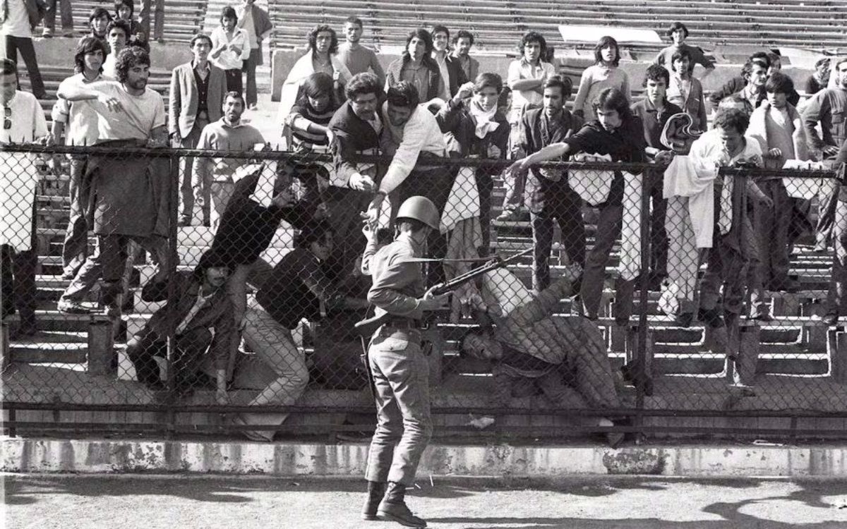 Estadio Nacional como centro de tortura en 1973