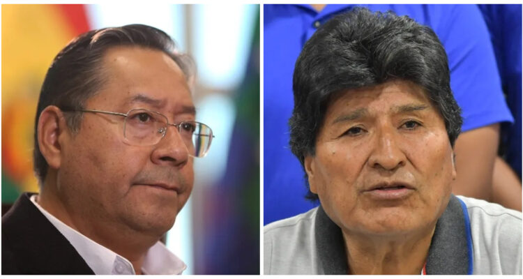 Luis Arce y Evo Morales