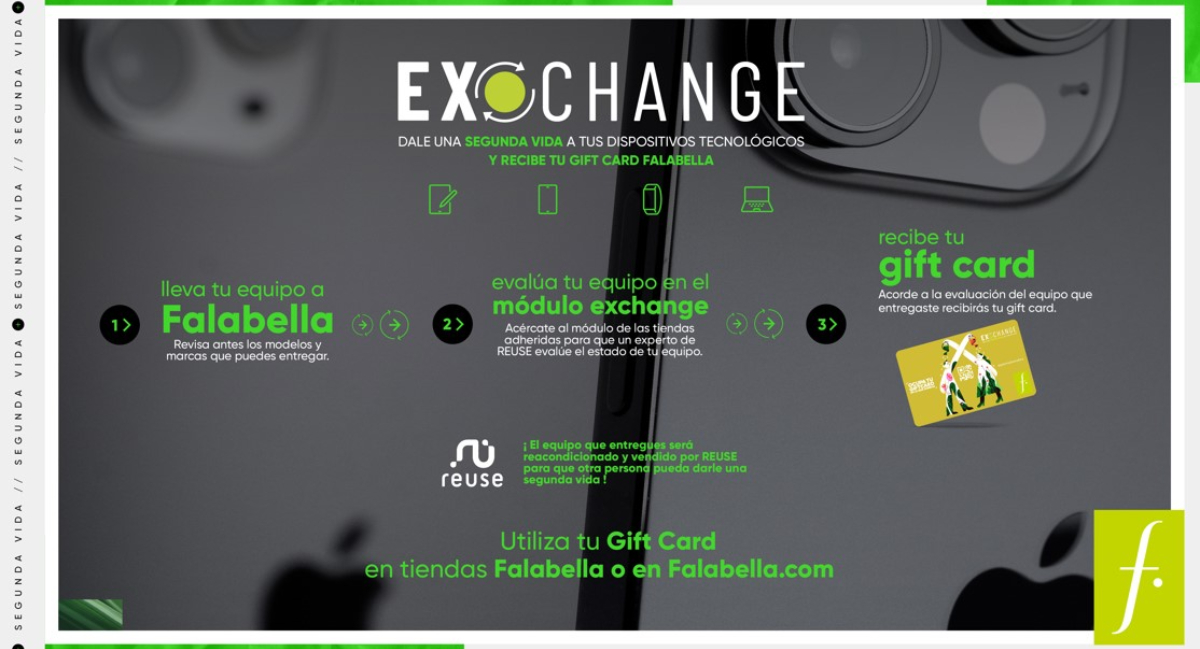 ¿Tienes dispositivos electrónicos antiguos? En Falabella los puedes entregar a cambio de una gift card