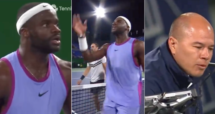Frances Tiafoe estalla contra juez de silla por polémica en Masters de Shanghái.