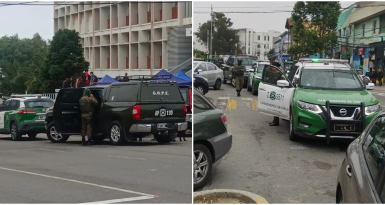 Operativo del gope por presunto aviso de bomba en la upla