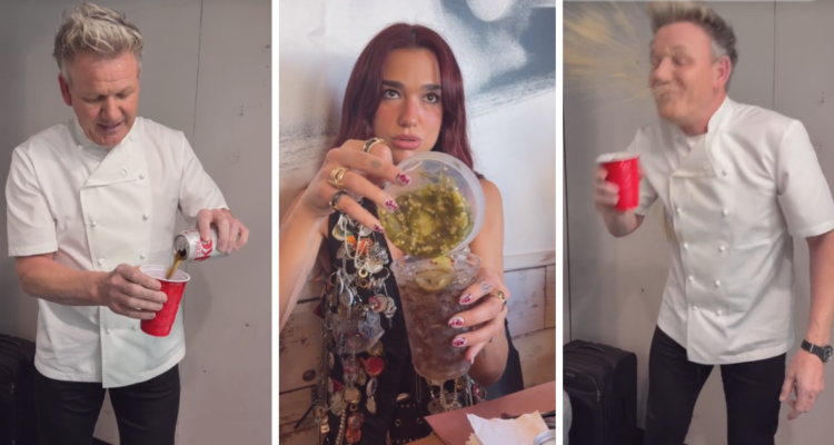 Gordon Ramsay reacciona a la extraña bebida de Dua Lipa: “¡Vas a arruinar tus cuerdas vocales!”