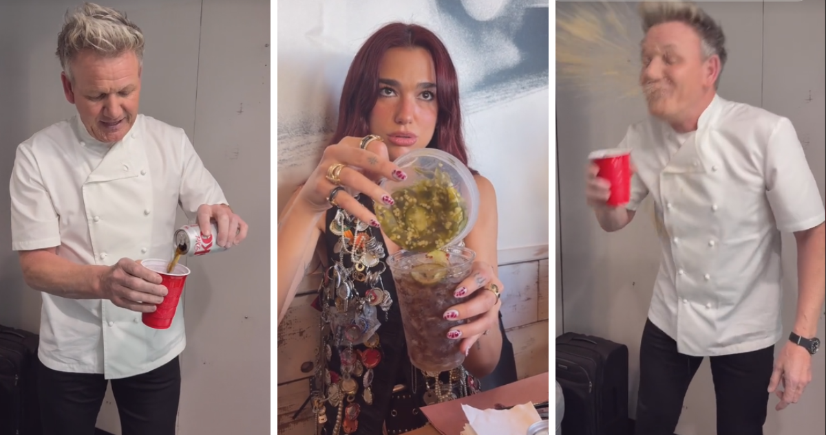 Gordon Ramsay reacciona a la extraña bebida de Dua Lipa: “¡Vas a arruinar tus cuerdas vocales!”