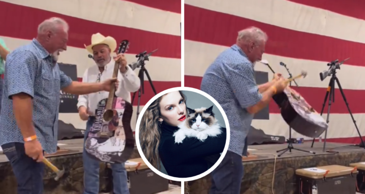 Hombre compra guitarra de casi $4 millones solo para destruirla porque la habría firmado Taylor Swift.