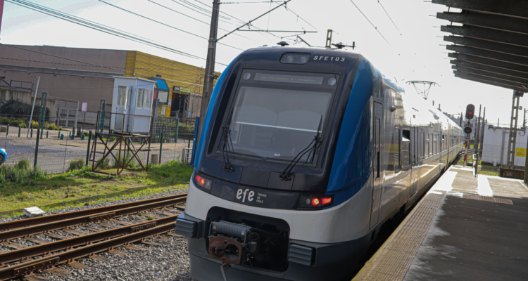 Vagón del Biotren por detención de hombre en San Pedro de la Paz