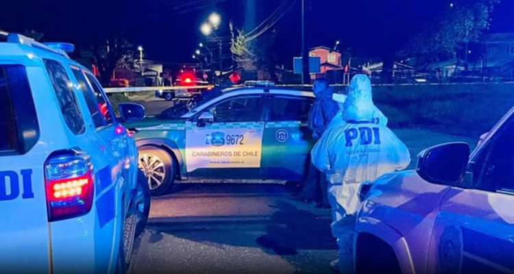 Personal policial por hombre baleado en Valdivia