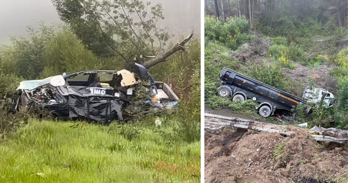 Violento accidente de tránsito en Ruta del Itata deja un muerto y un herido