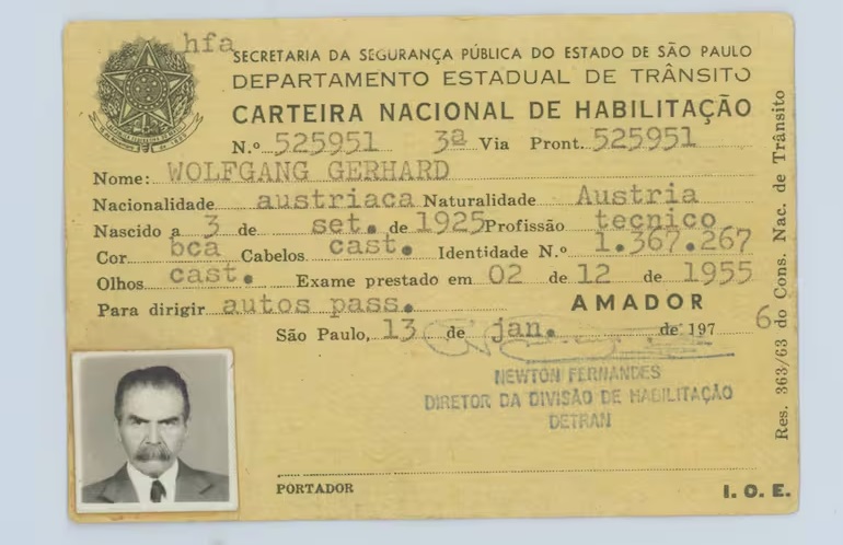 Identificación falsa de Mengele con el nombre de Wolfgang Gerhard