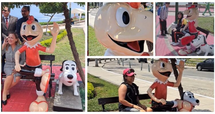 Inauguran estatua de “Condorito” en Lima (y todo gracias a la escultura de Concepción)