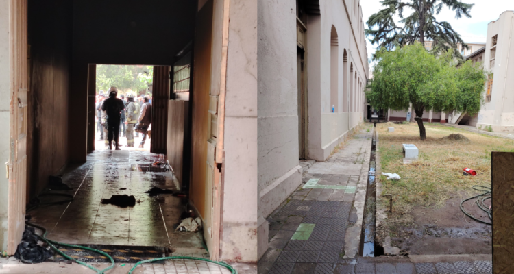 FOTOS | Así quedó el baño en el que se originó el incidente con estudiantes quemados en el INBA