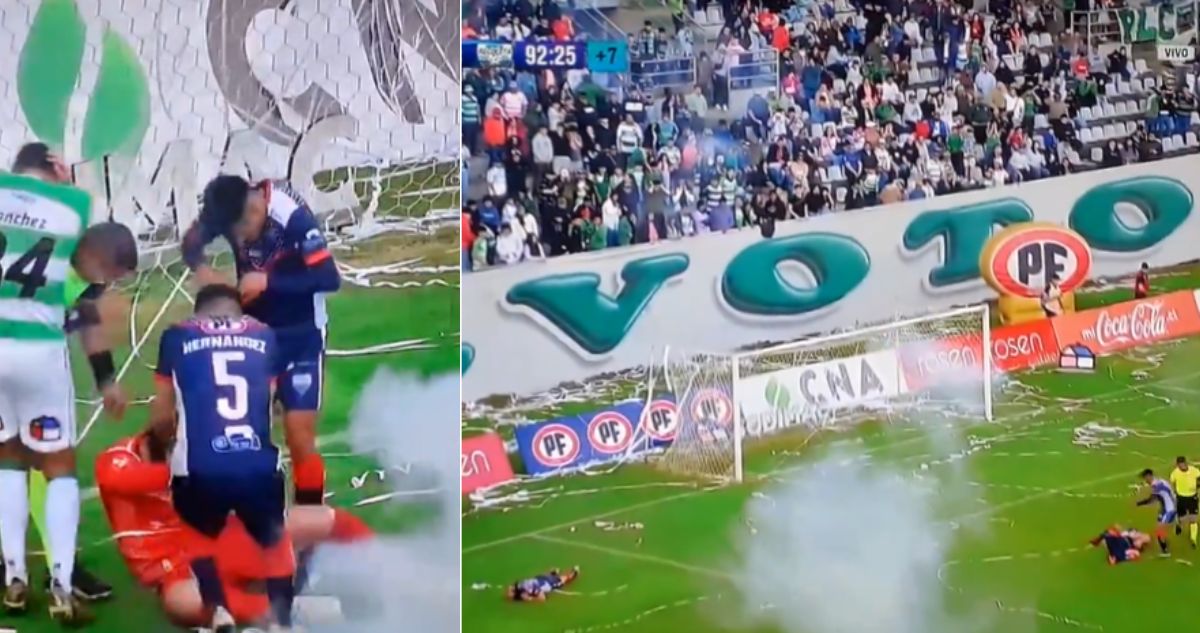 Los incidentes en el Germán Becker de barristas de Temuco que obligaron a terminar antes de tiempo el duelo con Recoleta