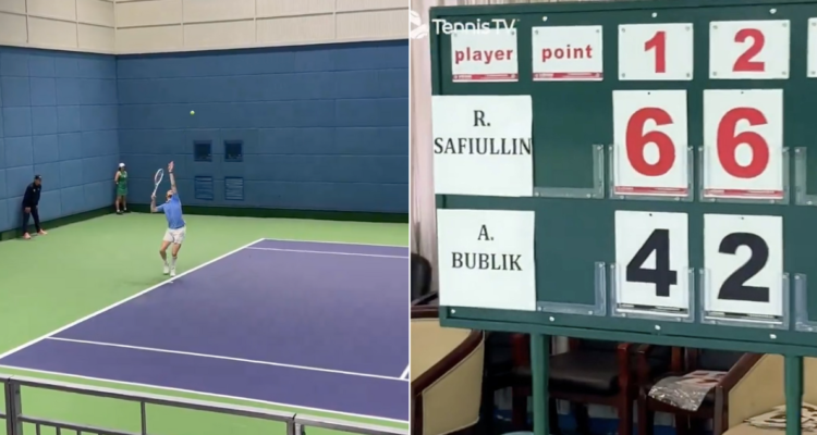 El insólito partido de Bublik y Safiulin en Masters de Shanghaí.