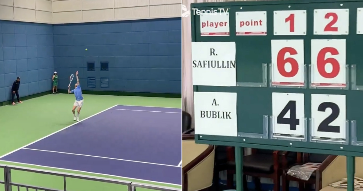 El insólito partido de Bublik y Safiulin en Masters de Shanghaí.