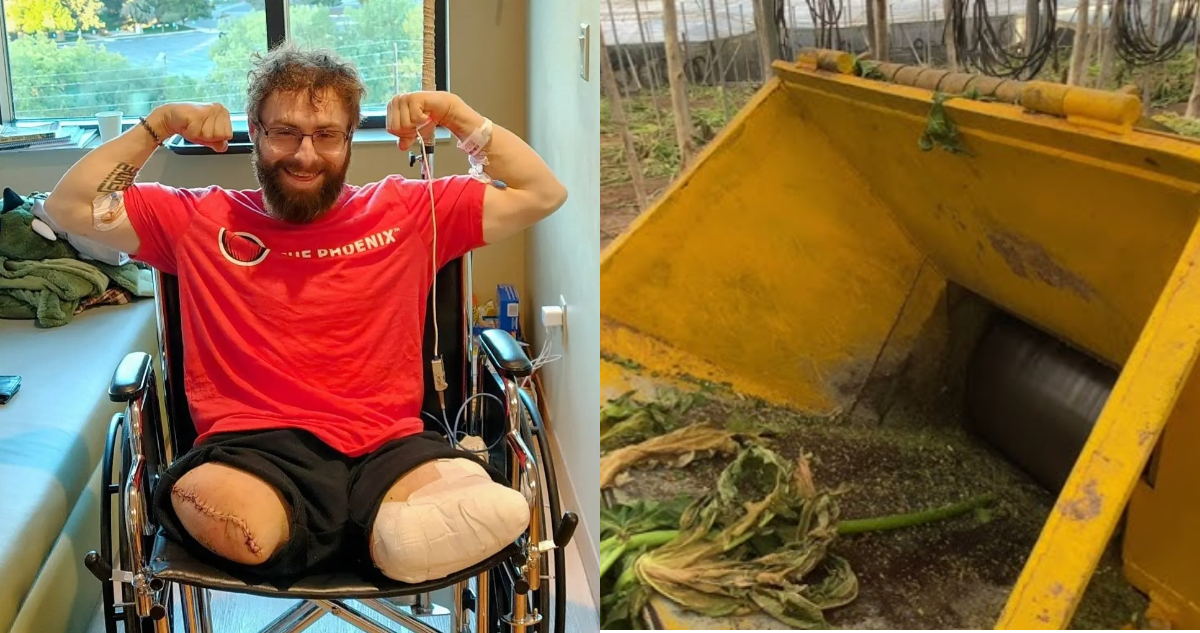 Foto John O’Neill, el hombre que cayó a una trituradora de madera y sobrevivió
