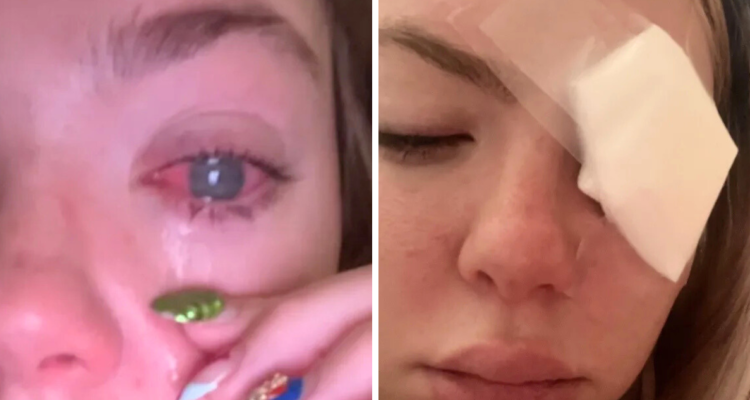 Una joven de 23 años quedó ciega de un ojo, tras nadar con lentes de contacto de contacto en una playa de Estados Unidos.