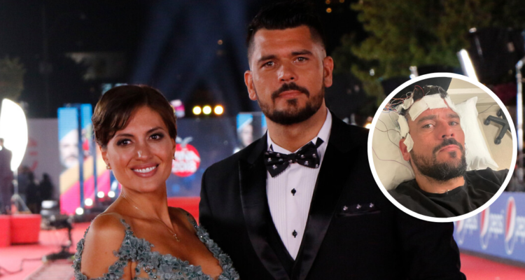 Juan Pedro Verdier junto a Karen Paola en referencia, accidente en su casa