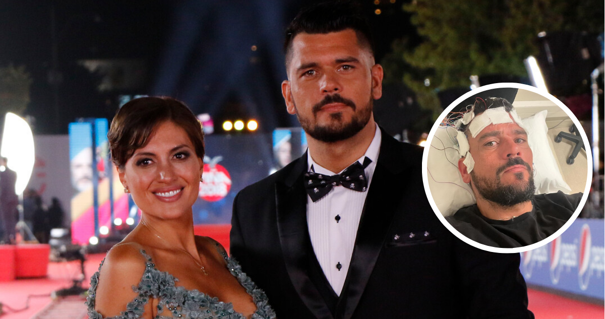 Juan Pedro Verdier junto a Karen Paola en referencia, accidente en su casa