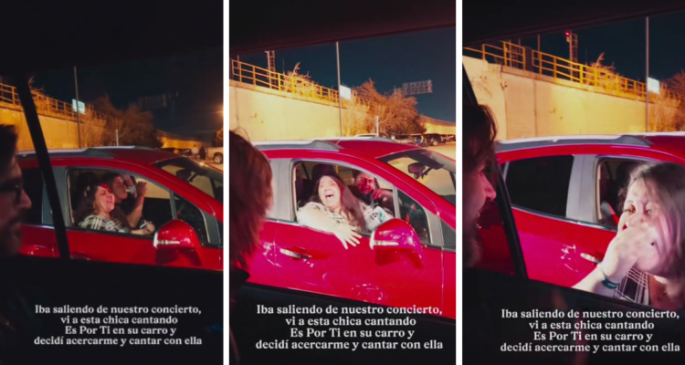 A través de sus redes sociales, Juanes, compartió un divertido momento cuando una de sus fans, se encontraba cantando una de sus canciones en plena carretera.