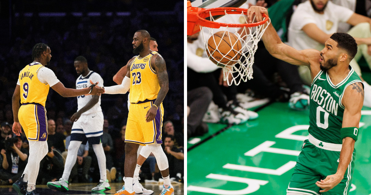 Victorias de Los Angeles Lakers y Boston Celtics marcan inicio de la temporada 2024-25 de la NBA