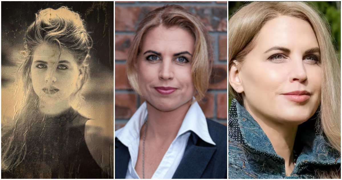 Liz Parrish en los 90, en 2015 y en la actualidad