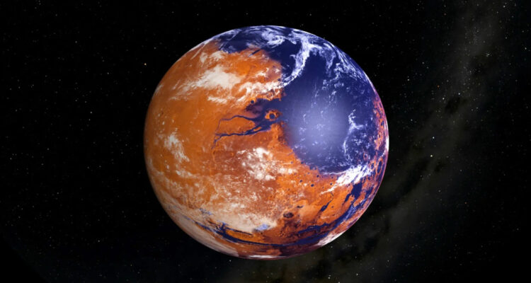 Representación del planeta Marte, NASA