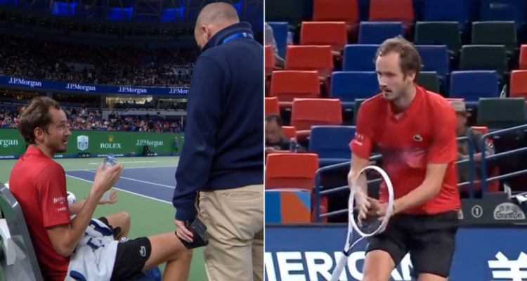 Medvedev estalla contra Masters de Shanghái.