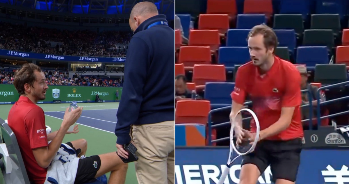 Medvedev estalla contra Masters de Shanghái.