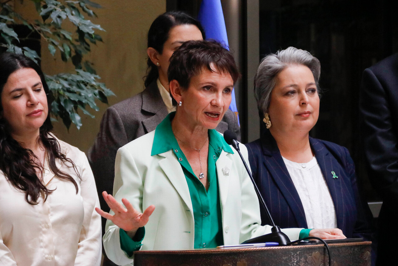 En la imagen, la ministra del Interior, Carolina Tohá, tras la acusación constitucional en su contra.