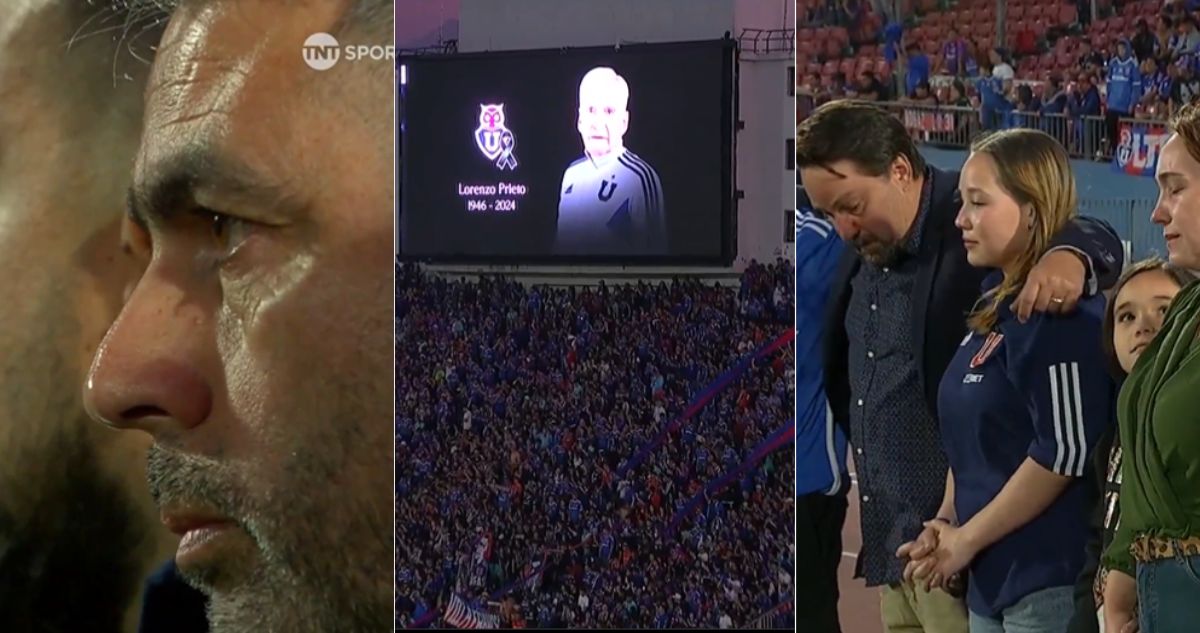 El bello homenaje de la U a Lorenzo Prieto en el estadio Nacional